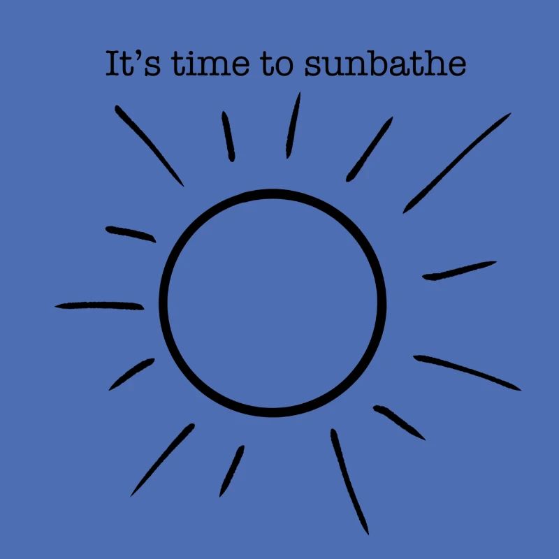 C’est l’heure de bronzer. Il est temps de profiter du soleil.