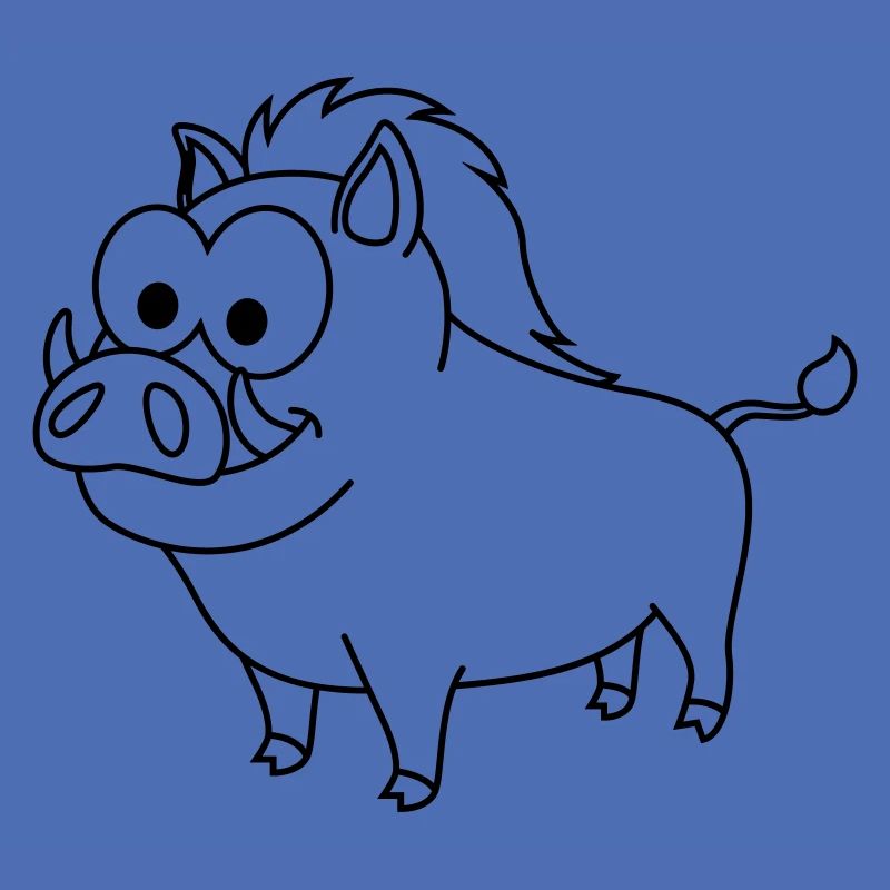 Wildschwein Comic Tier