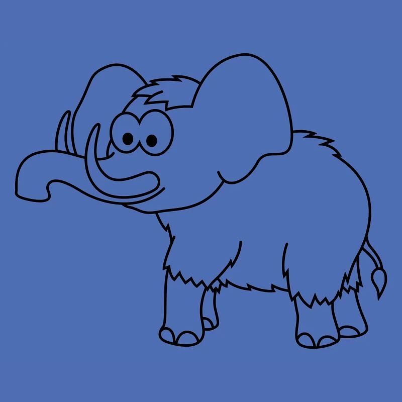 Mammut Comic Tier