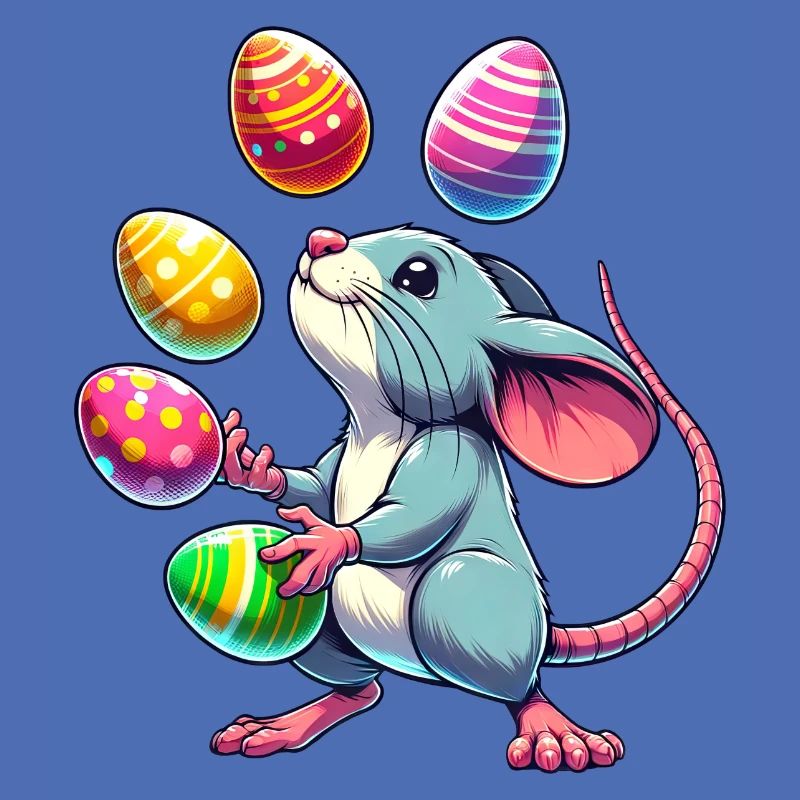 Easter Mouse & Rat Egg Juggling