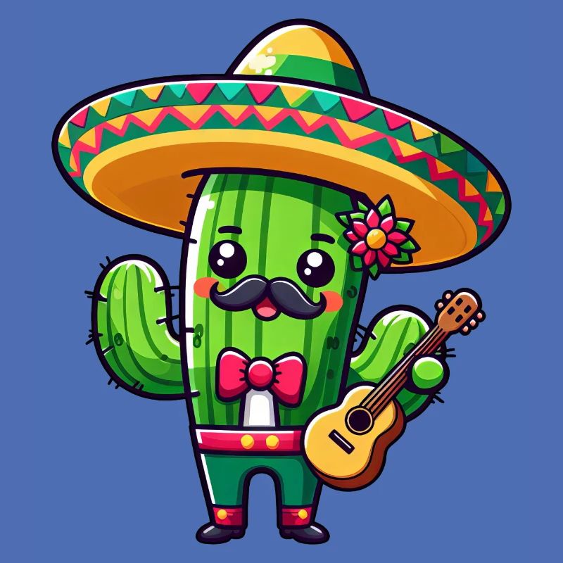 Cinco de Mayo Cactus Mariachi Guitariste