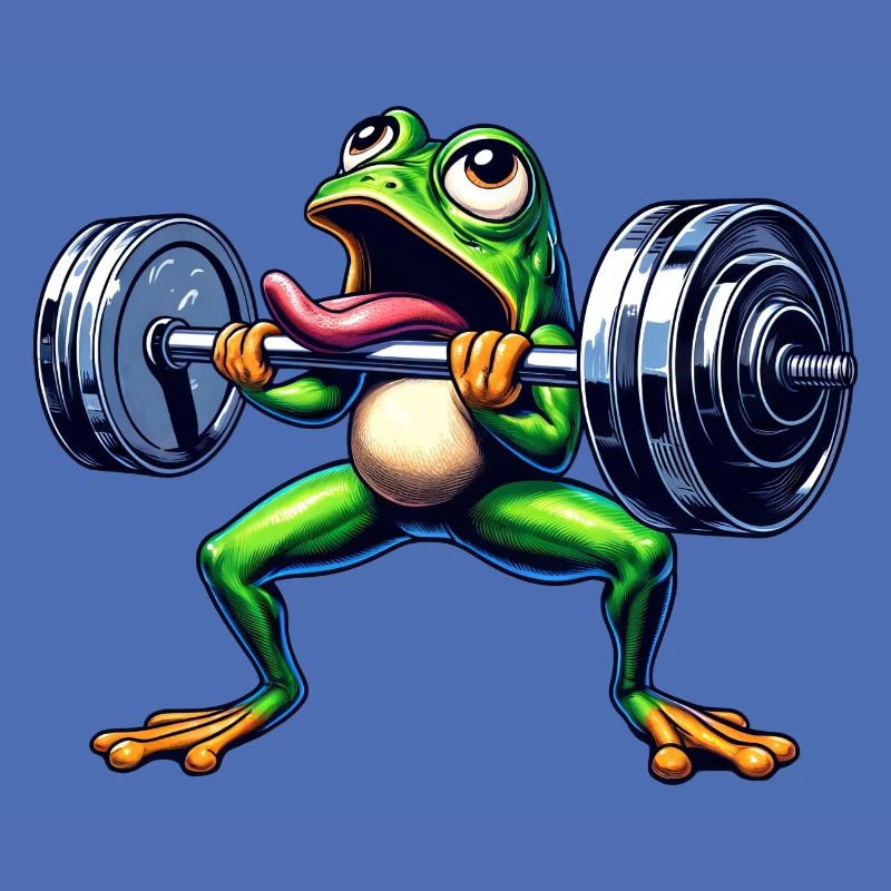 Frog Toad Workout Dumbbell Workout Funny