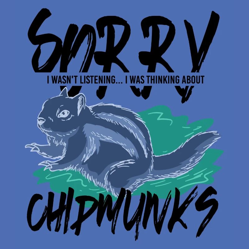 Thinking About Chipmunks Cute Squirrel Forest