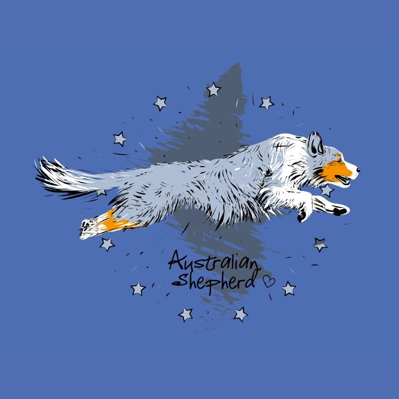 Aussie, blue merle