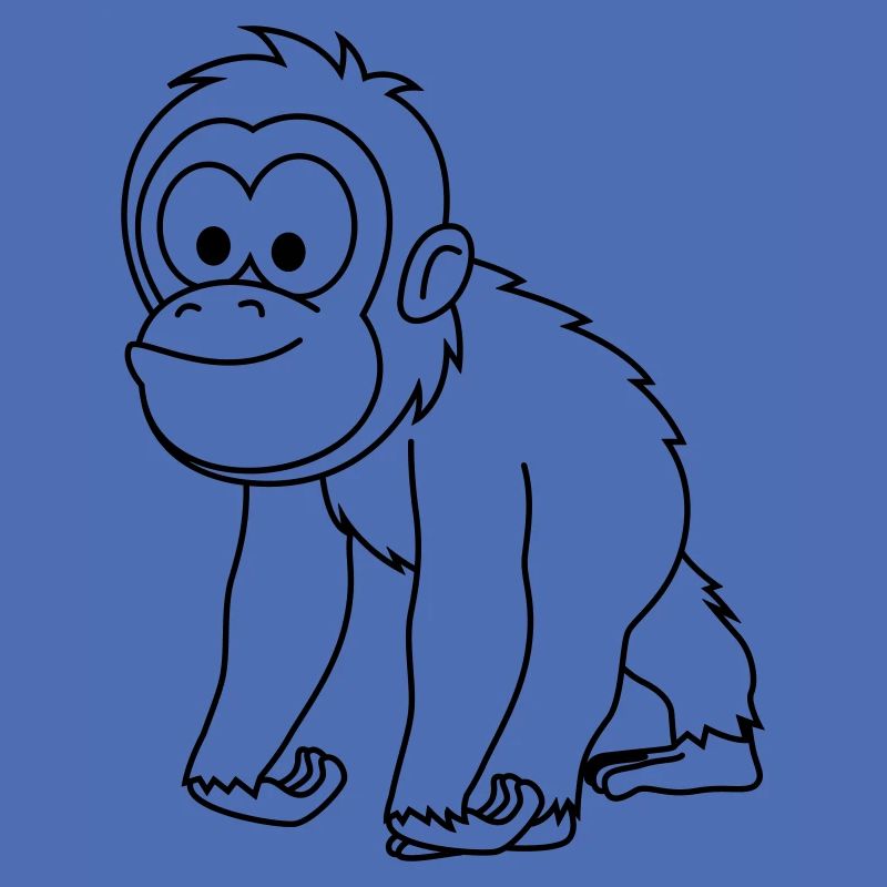 Orangutan monkey comic