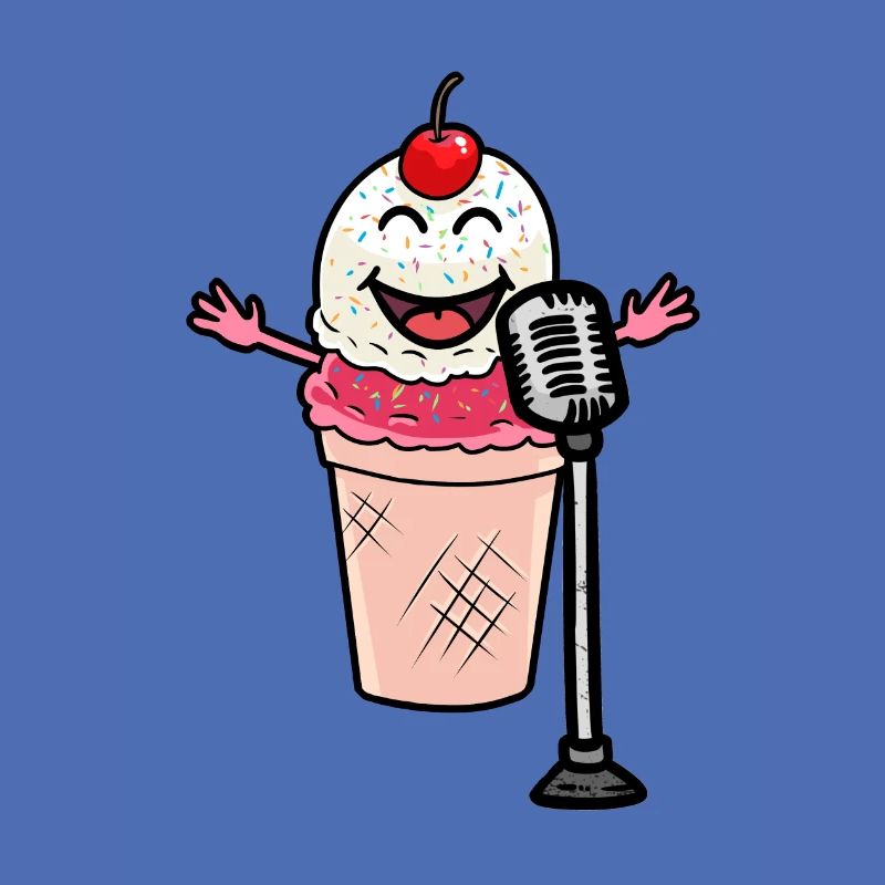 Ein kleiner super Star ein süßes Eis das Singt