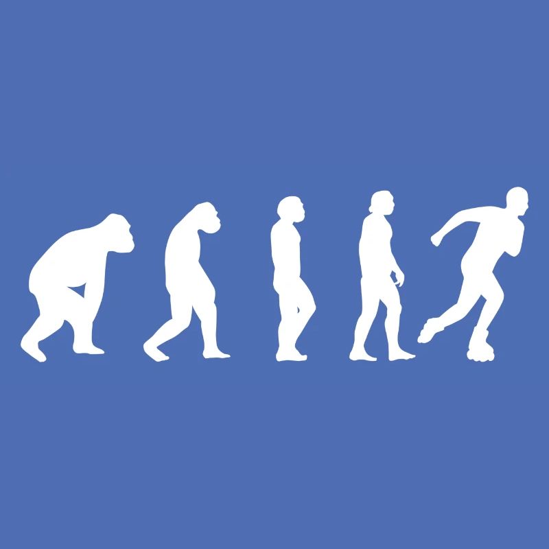 Inline Skating Skater Roller Skate Evolution Gift