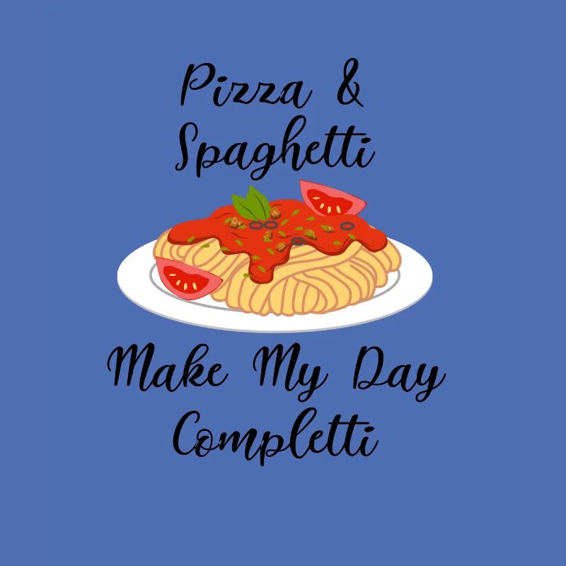 Spaghetti Make Me Completti Ironic Pasta Zitat