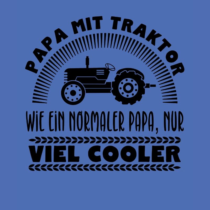 Papa mit Traktor