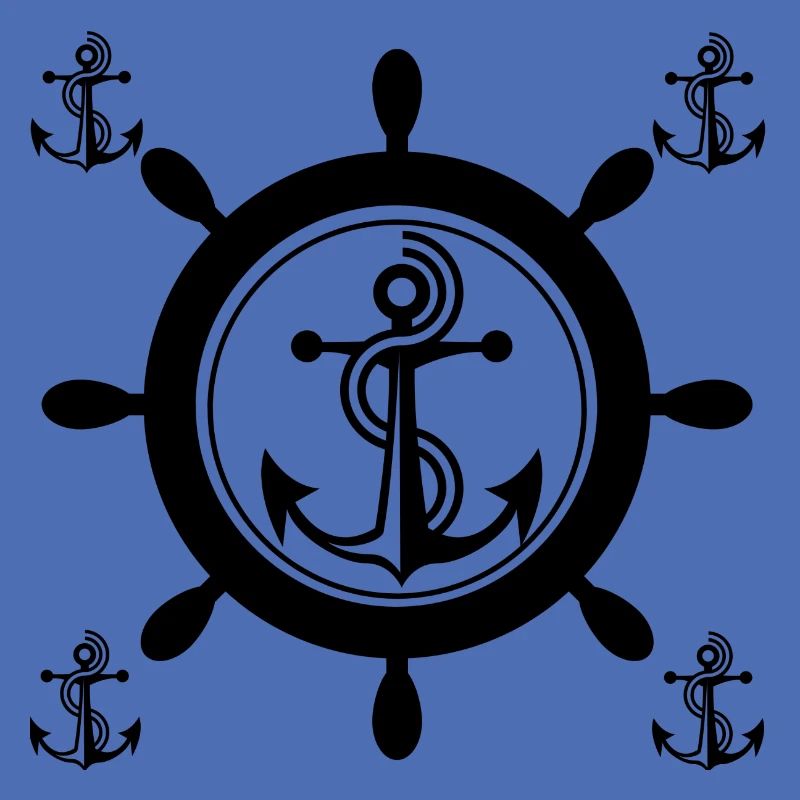 schiffsruder mit anker,anker schiffsruder