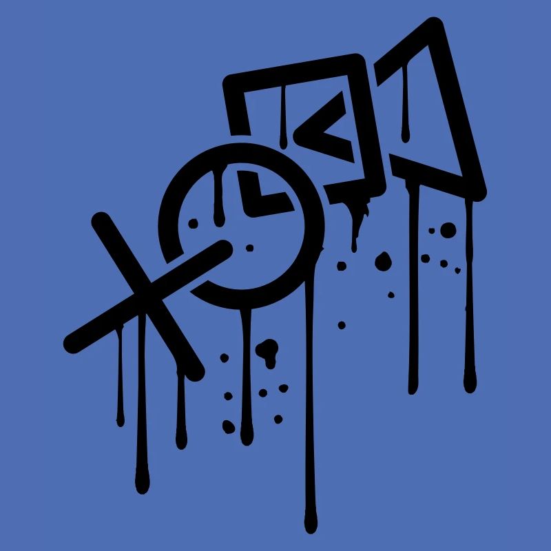 Graffiti drops controller silhouette cool X square