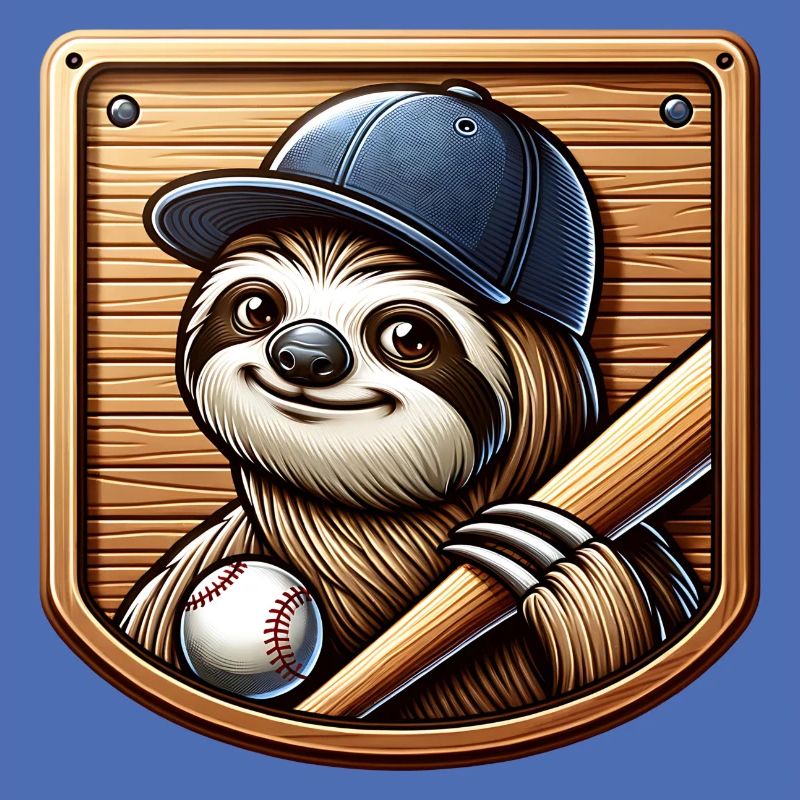Conception de baseball sport Cool Sloth Pitcher