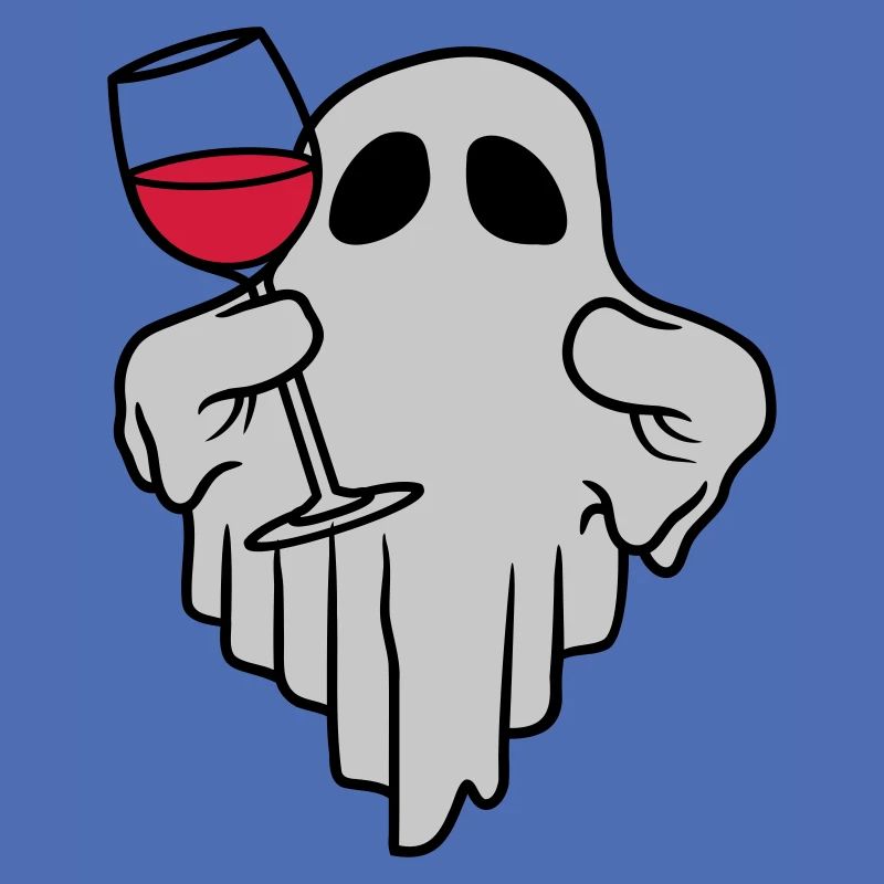 Wein trinkender Geist Comic