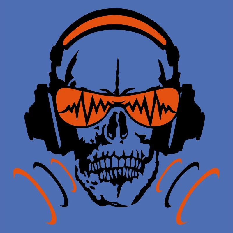 headphone equalizer dj skull head skull 4