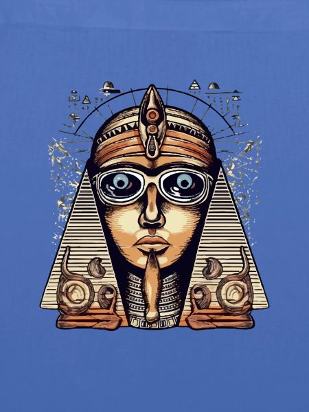 Jafi die Sphinx mit Brille