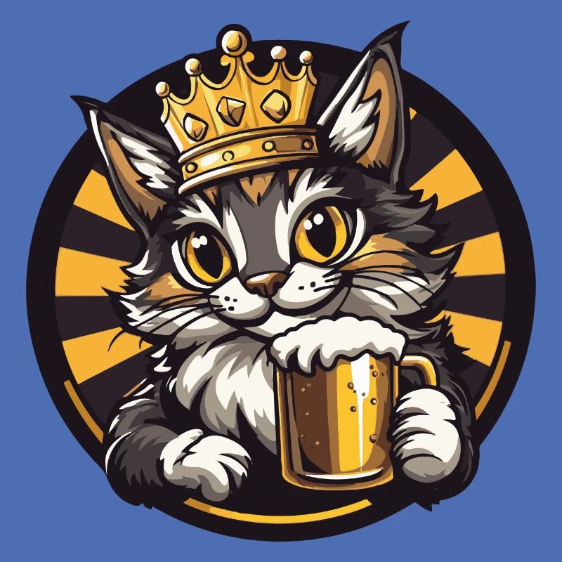 Katze Bier Comic
