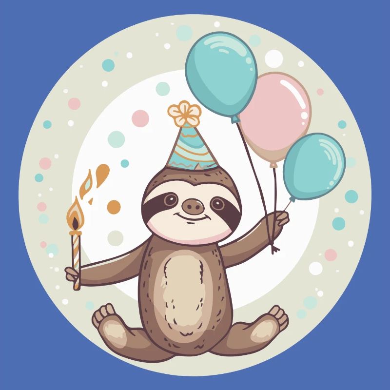 Faultier Geburtstag Comic