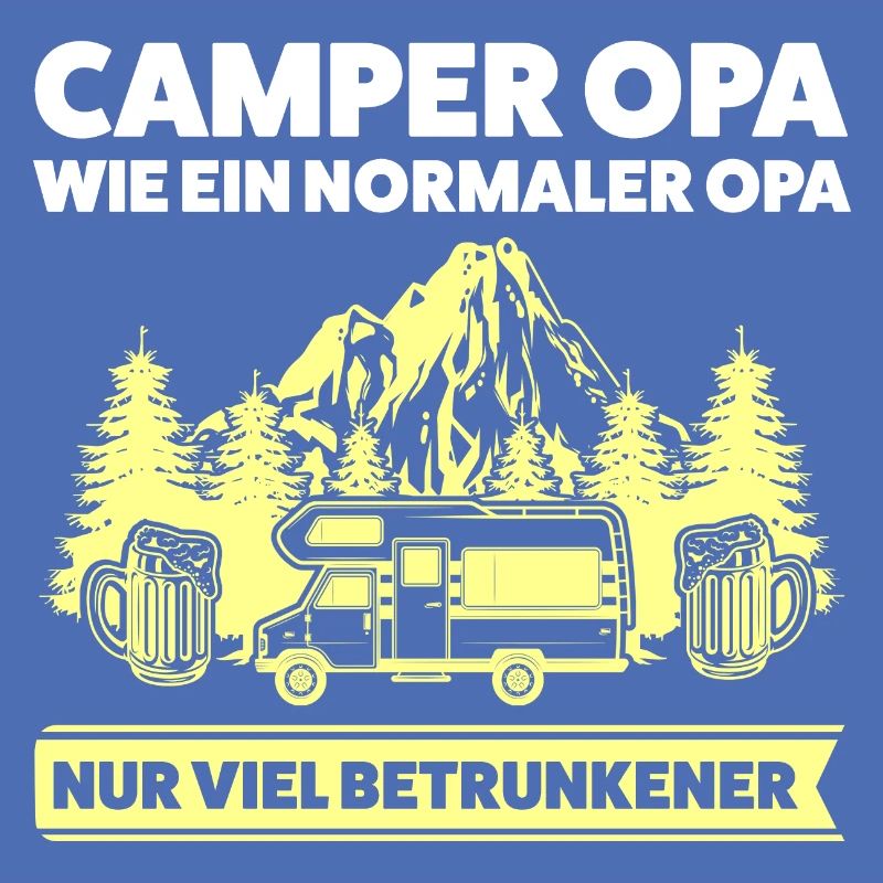 Camper Opa Camping Geschenk