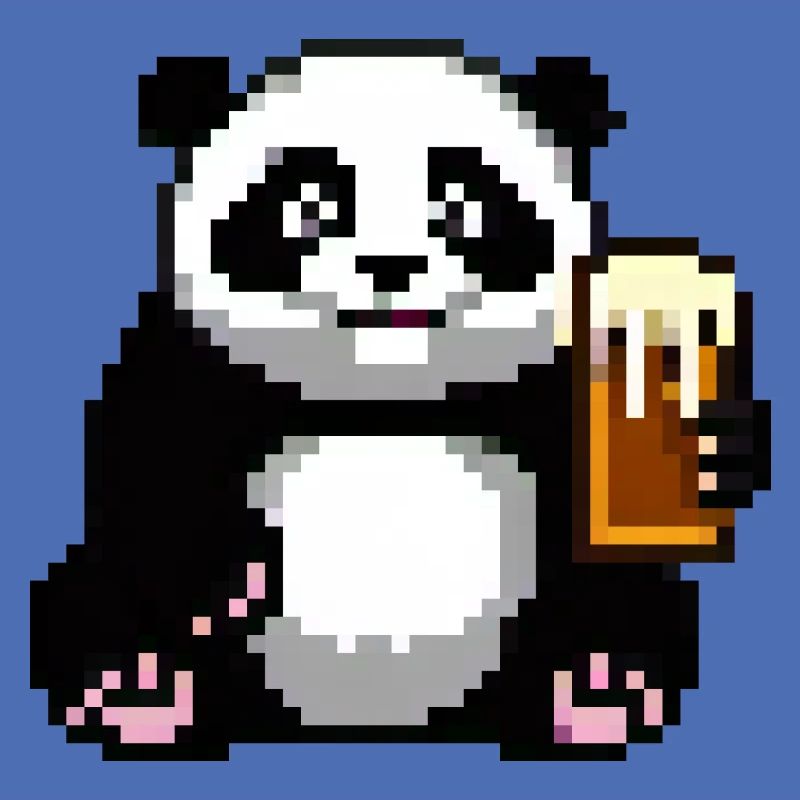 Pixel Panda Pint Zeit