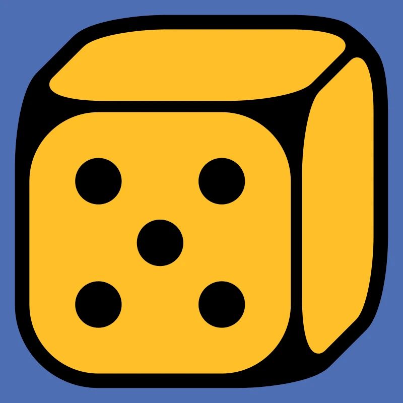 Dice With Number 5 (Five / 2C)
