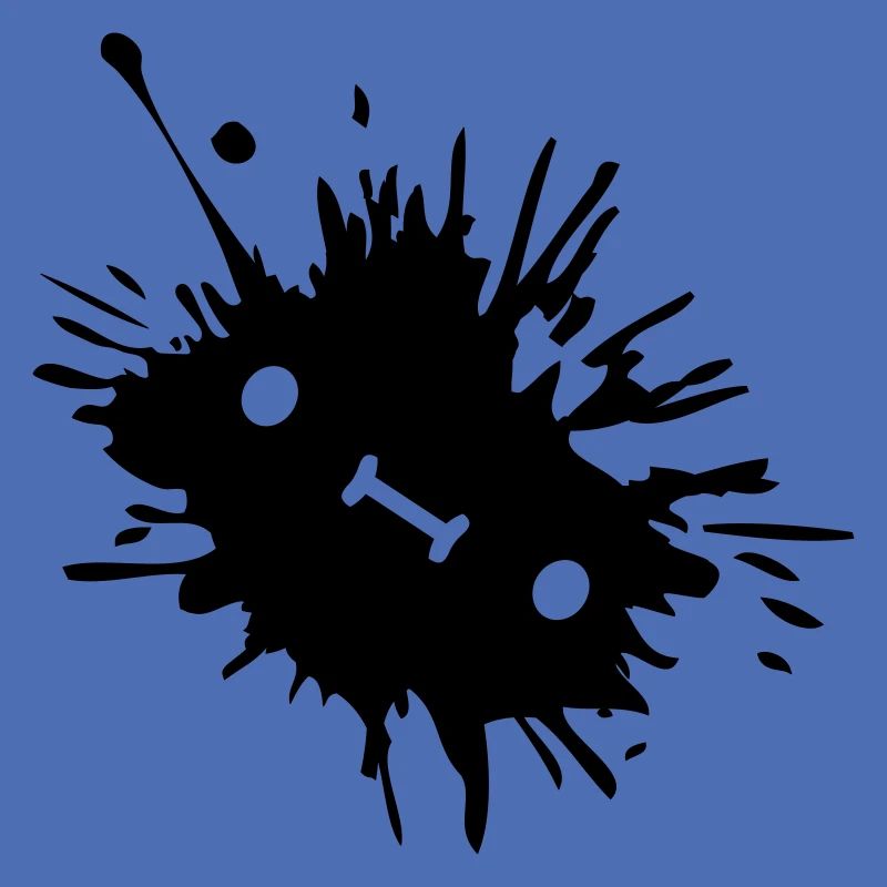 Ink stain with face