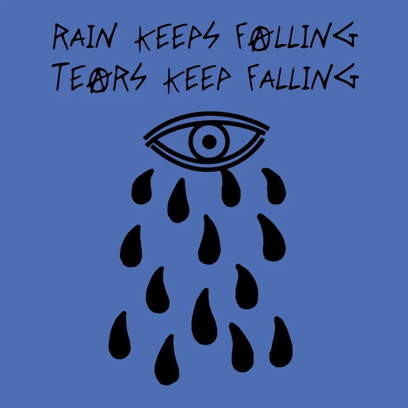 Rain Keeps Falling (Schwarz)