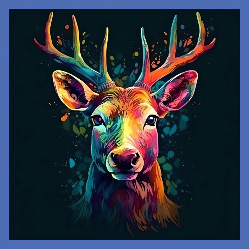 Hirsch bunt