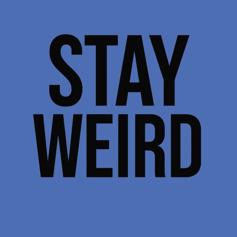 Une conception graphique 2D présente l’expression STAY W