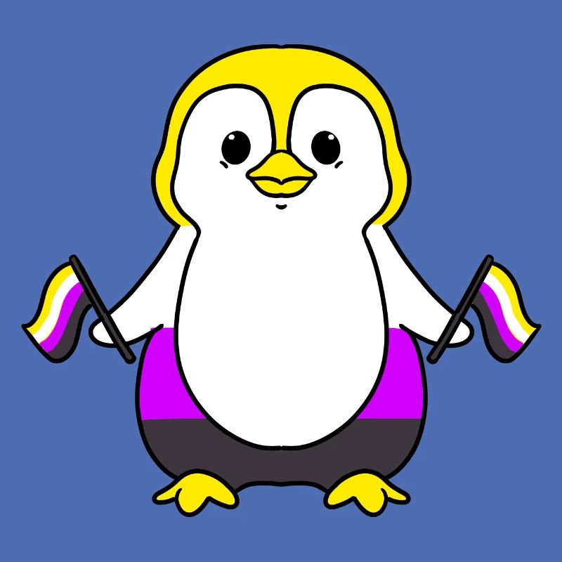 Nonbinary Penguin Nonbinary Pride