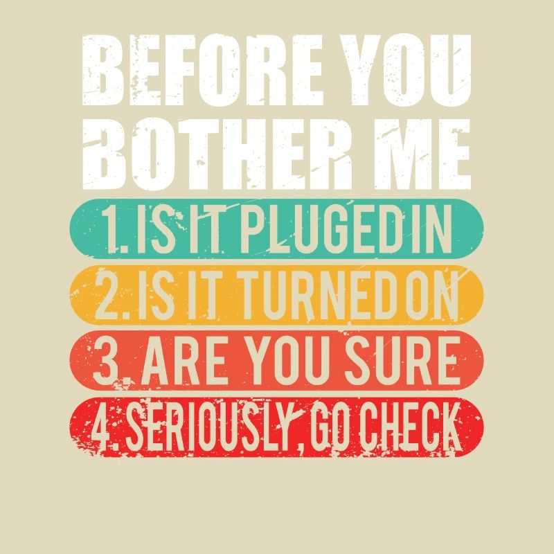 Lustiger technischer Support / Computer Techie Nerd Geschenk