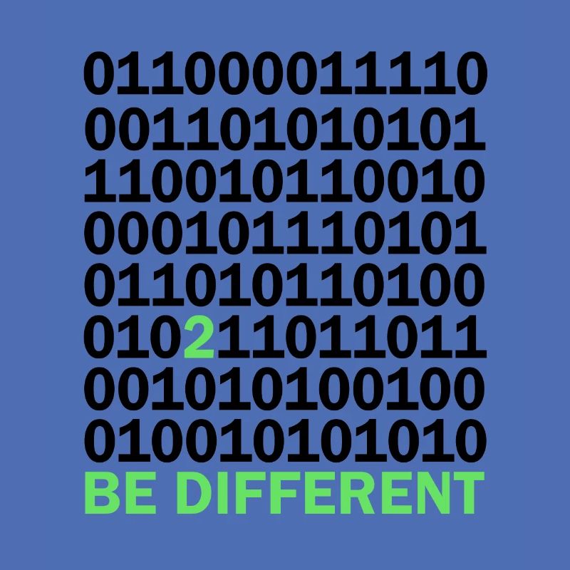 Be Different Binärcode Nerd Geschenk