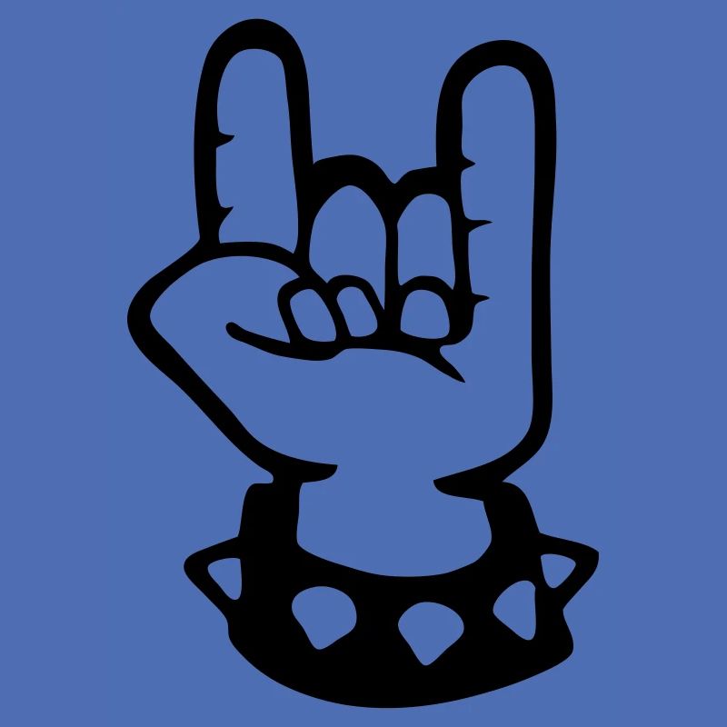signe cornu metal fork rock hand sign devil hard