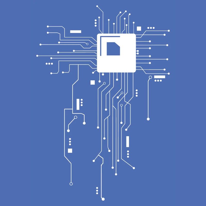 Carte de circuit imprimé Ordinateur CPU Core Chip Électronique