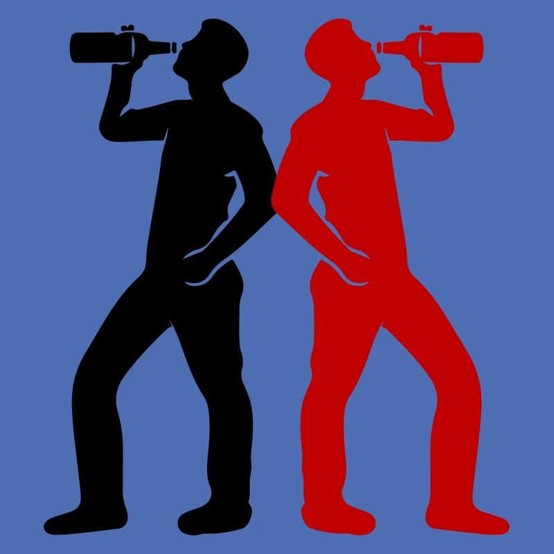Trinker Bier Silhouette