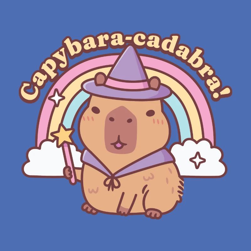 Mignon Capybara Magic Capybaracadabra Drôle