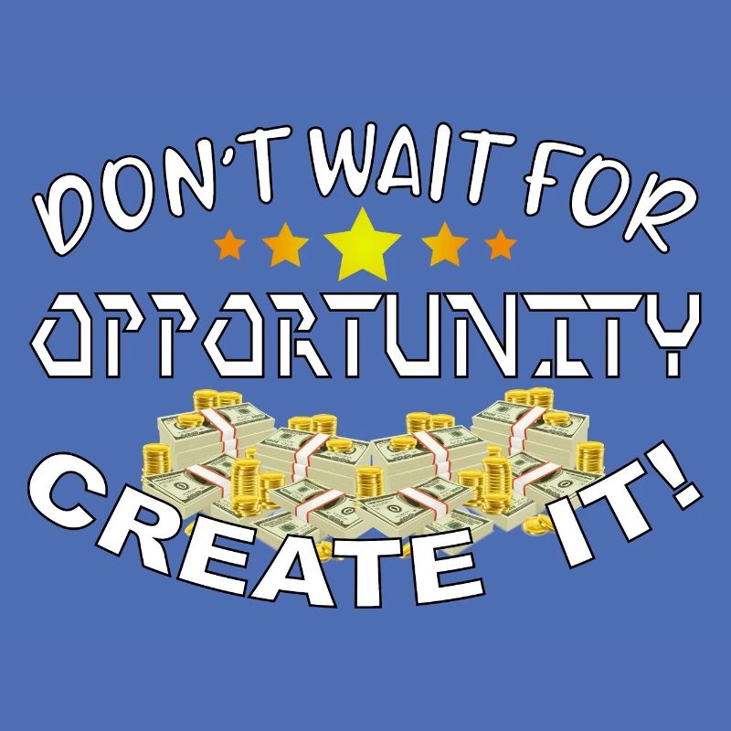 Don't wait for opportunity, create it!