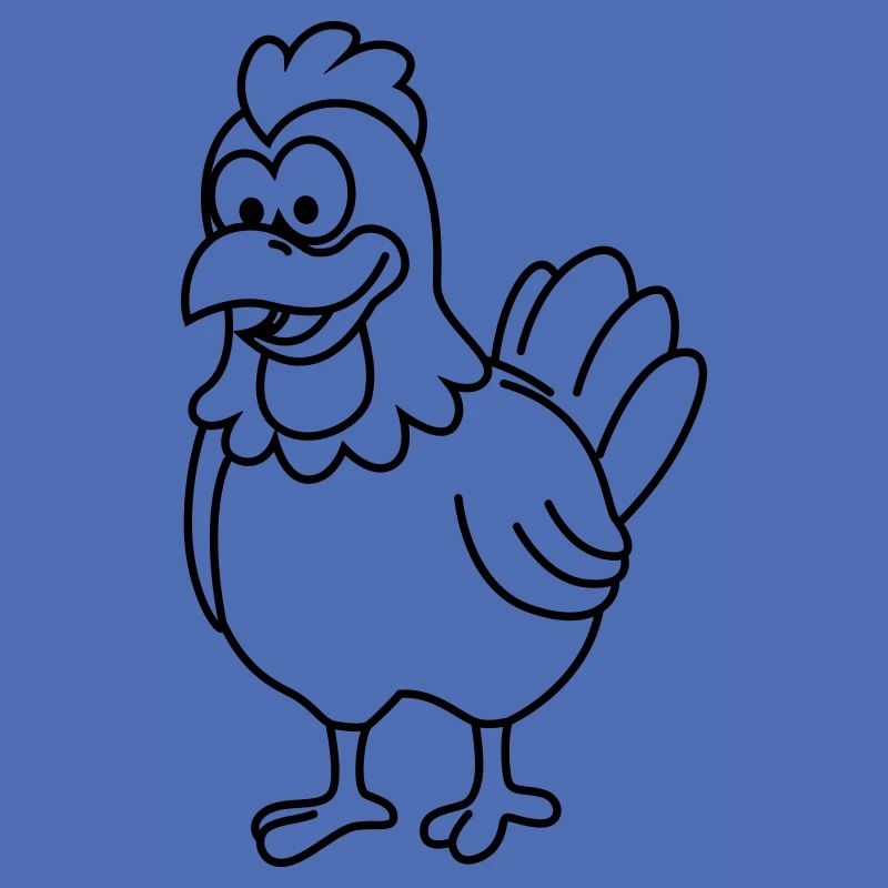 Huhn Comic Tier