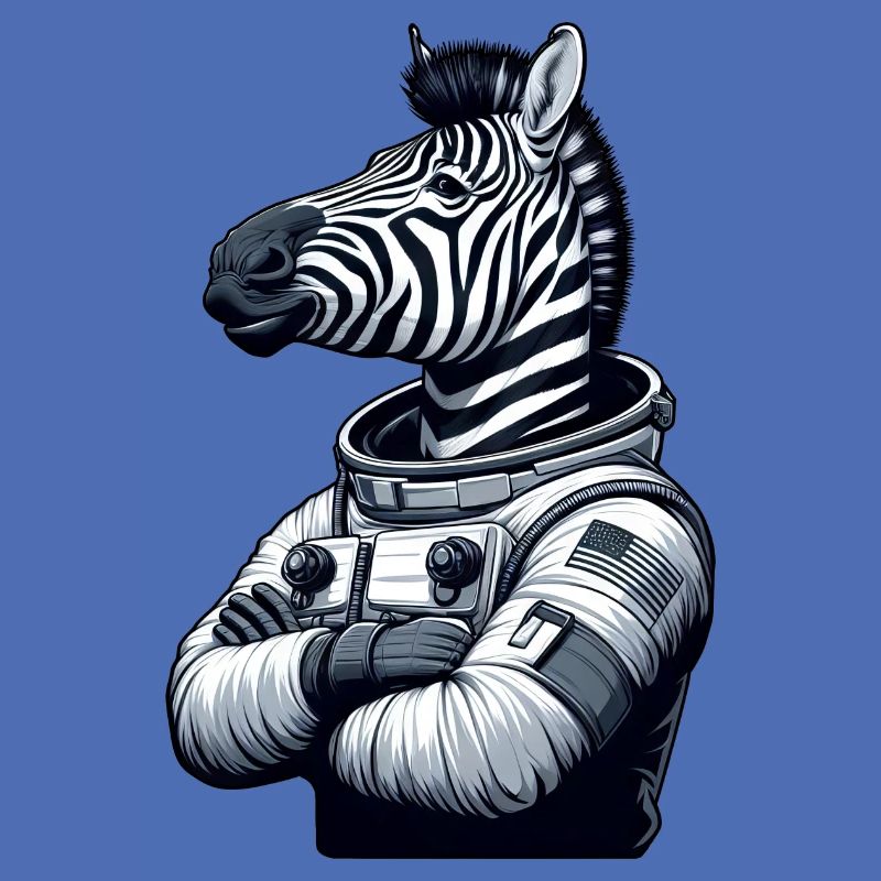 Zebra Astronaut : Exploration spatiale