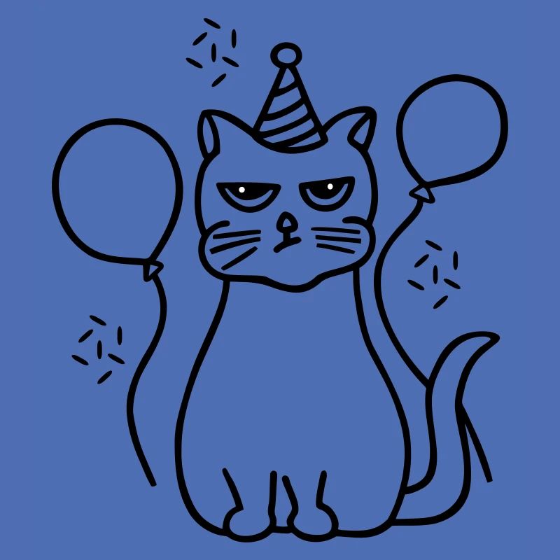 Mürrische Katze