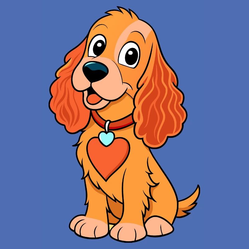 Liebevolle Cocker Spaniel Digitale Kunst