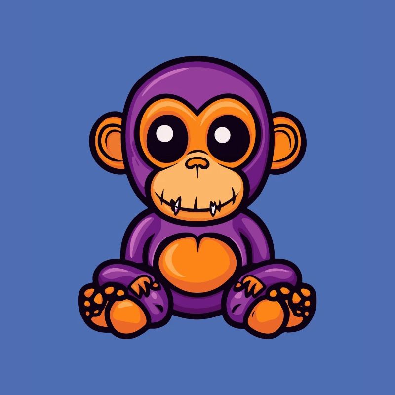 Monkey Halloween Comic Zombie