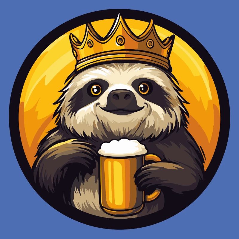 Faultier Bier Comic