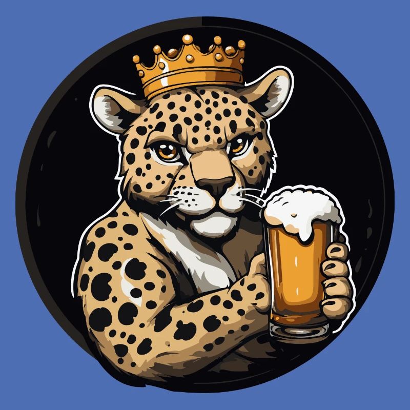 Leopard Bier Comic