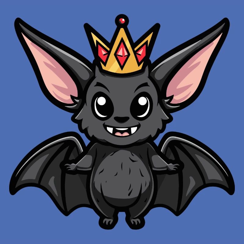 Fledermaus Comic Krone
