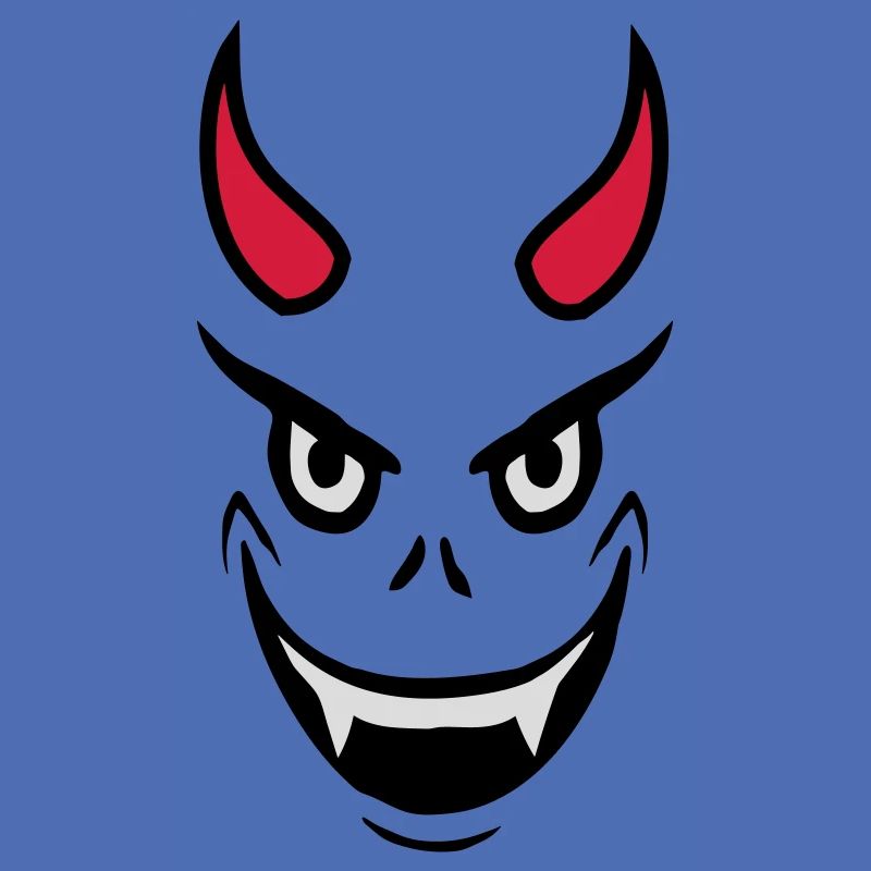 Conception du visage du diable maléfique