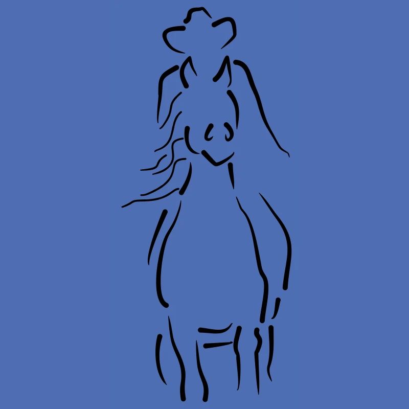 Sliding Stop-Pferd