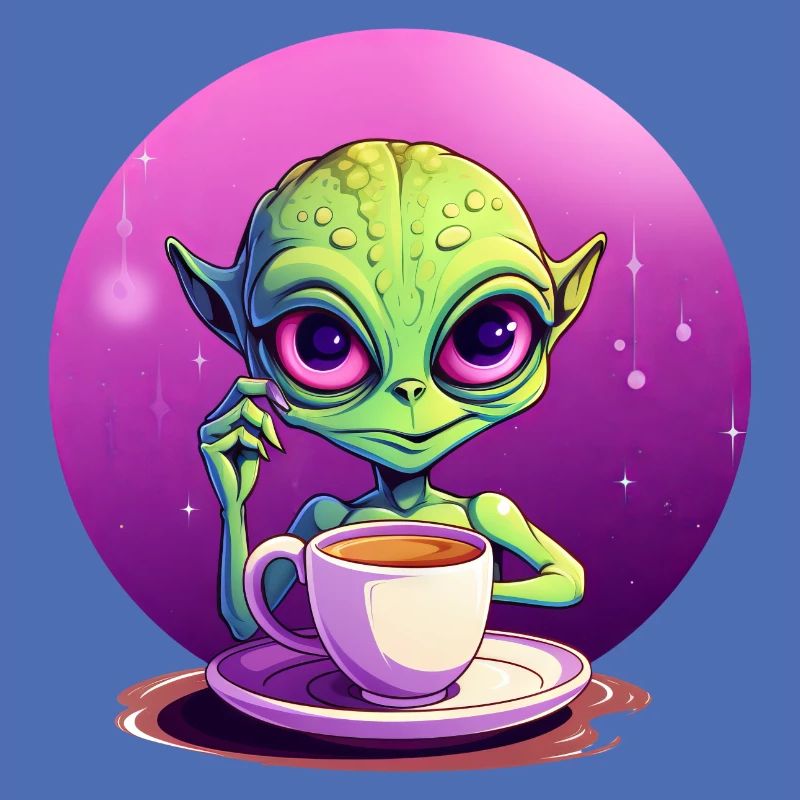 Mitternachts-Kaffee: Der grüne Alien-Trinker
