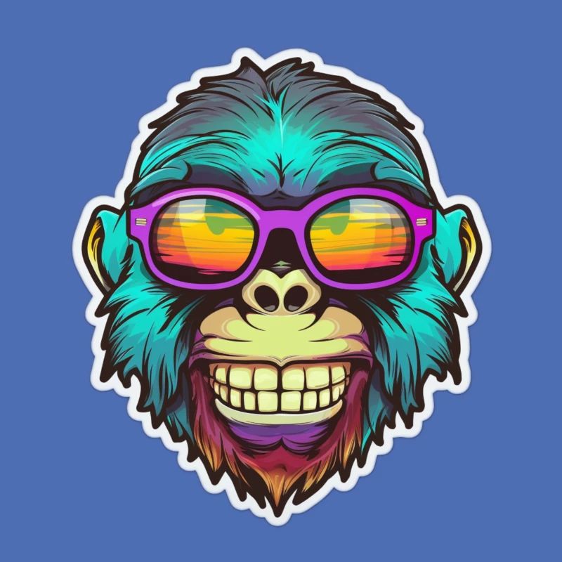 Psychedelischer Affe