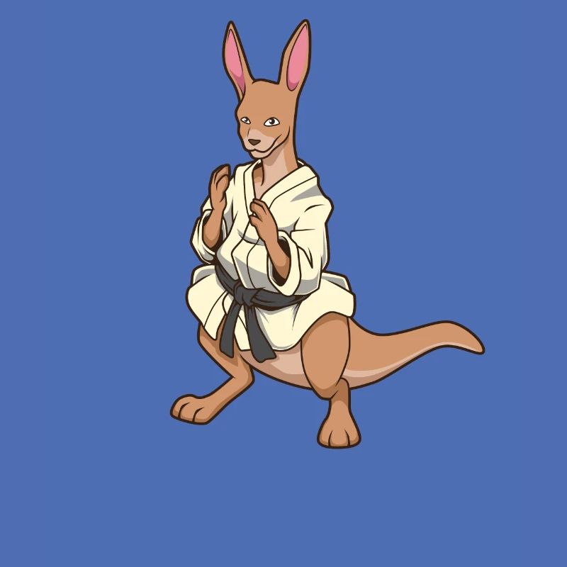 Comic Kangaroo makes judo