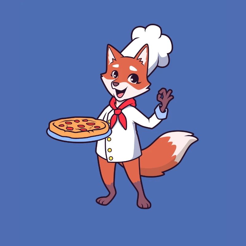 Fuchs ist Pizzabäcker